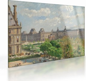 Üveg kép - Camille Pissarro, Place du Carrousel, Paris, reprodukciók (70x50 cm)