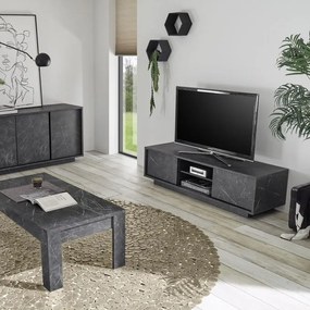 Carrara TV állvány antracit márvány 139cm
