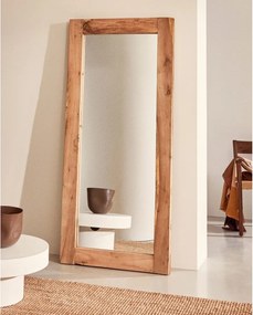 Fali tükör tömörfa kerettel 80x180 cm Maden – Kave Home