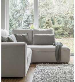Krémszínű kinyitható sarokkanapé (variálható) Homely Tommy – Miuform