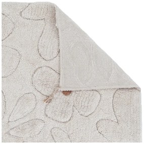 Krémszínű mosható kézi szövésű pamut gyerek szőnyeg 120x180 cm Gentle Flora – Nattiot