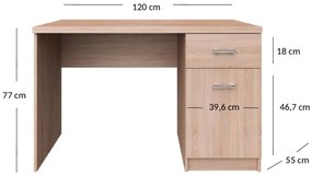 Íróasztal  Tianna (szonoma tölgy). Akció -20%. 1053329