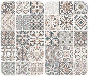 WENKO 53904100 - Főzőlap védőfedél 30x52 cm többszínű/szürke/átlátszó