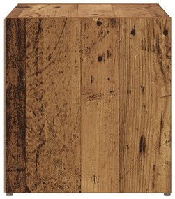 TV szekrények - 4 db régi fa - 37 x 35 x 37 cm - Mérnöki fa