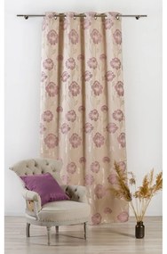 Bézs függöny 140x245 cm Izolde – Mendola Fabrics