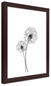 Gario Poszter Rajzolt két pitypang A keret színe: Természetes, Méret: 40 x 60 cm