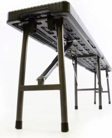 GARTHEN Kerti összecsukható bútor készlet  fekete