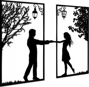 Áttört Falikép Pár Diptichon 170CM