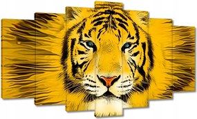 Vászonkép 140x80 Sárga tigrisfej