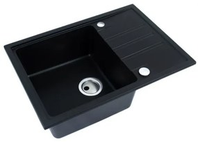 ALVEUS 1149126 - Mosogató INTERMEZZO 68x48 cm gránit/fekete