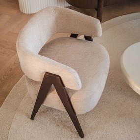 Bézs design fotel MIZU