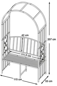 Rózsalugas paddal, fekete
