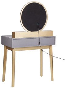 Fésülködő asztal Fedro (szürke) (LED világítással). 1075089