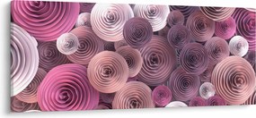 Absztrakt kép Rózsa virága (120x50 cm)