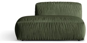 Zöld bársony kanapé modul (bal oldali) Martina – Micadoni