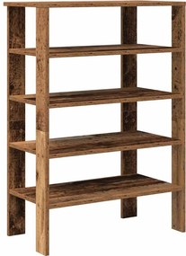 vidaXL antik fa szerelt fa cipőtartó 61x32x87,5 cm