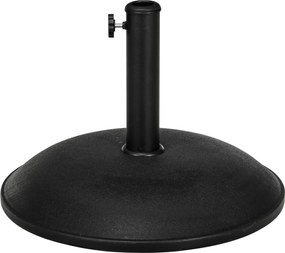 Outsunny Rozsdamentes Acél Napernyő Tartó Fogantyúkkal, Félkör alakú Napernyő Tartó, Napernyő Súly Ø3.8-Ø4.8 cm-hez, Teraszra, Erkélyre, Kertbe, Bronz