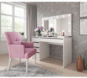 DAGUN fehér sminkasztal