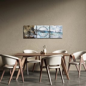 Kép - Zátony, akvarell (órával) (90x30 cm)