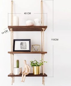 Fali polc 110x40 cm fenyő