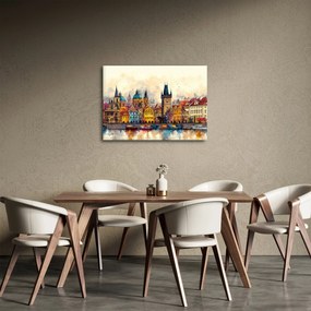 Kép - Ősz a festett városban (70x50 cm)