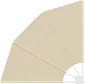 vidaXL Erkély adatvédelmi képernyő Bézs 115 x 115 cm Poliészter