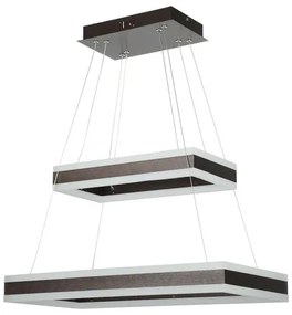 LED dimmelhető csillár zsinóron LED/113W/230V 3000K barna