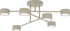 Felületre szerelt csillár HALO 6xGX53/10W/230V bézs