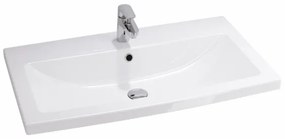 Cersanit S801-149-DSM - LARA 80 cm fehér fali fürdőszobaszekrény mosdóval