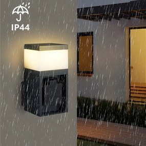 Brilagi - kültéri lámpa SCHUKO aljzattal PILLAR 1xG9/11W/230V IP44 antracit