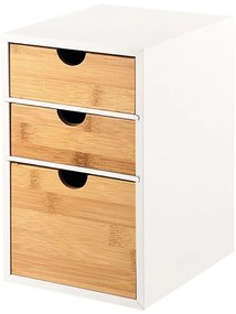 Kesper 58957 3 rekeszes szervező, bambusz, 27 x 21x 17 cm