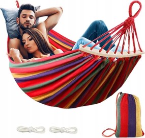 XXL Kerti Függőágy Kétszemélyes Pamut 260x160cm