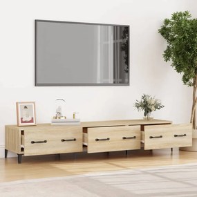 sonoma tölgy színű szerelt fa fali TV-szekrény 150x34,5x30 cm