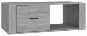 szürke sonoma szerelt fa dohányzóasztal 100x50,5x35 cm