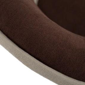 Fotel tárhellyel, bézs/barna, PERSI