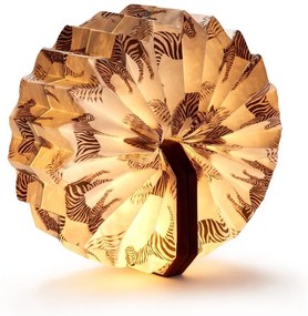 Sötétbarna szabályozható asztali lámpa (magasság 3,5 cm) Velvet Accordion – Gingko