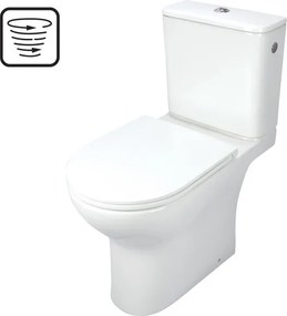 Jasmin monoblokkos, perem nélküli WC + tető