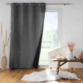 Antracitszürke hangszigetelő függöny 140x260 cm Jupiter – douceur d'intérieur