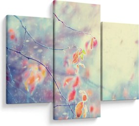 Kép - Levelek a jégben (90x60 cm)