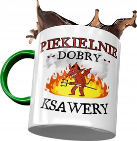 Zöld Bögre Xavér Férj Kollégának Ajándék Nyomtatott Fotóval