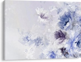 Kép - Virágok, textúrált festmény (70x50 cm)