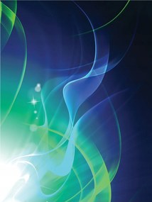 Absztrakt tapéta kék-zöld relaxációs színátmenet vinil 184x254