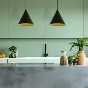 ETNA II kábeles függeszték, 1xE27/15W/230V, átm. 25 cm, zöld