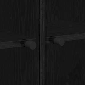 Oldalsó szekrény Fekete tölgy 68 x 37 x 75,5 cm Faanyag