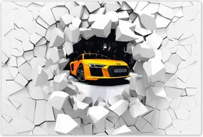 Poszter 60x40 Sárga Audi R8