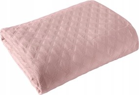 Dekoratív ágytakaró Velvi 170x210 cm Világos rózsaszín