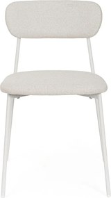 Fehér kárpitozott étkezőszék Inka – Yes Everyday