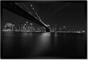 Poszterek keretben 60x40 Éjszakai kép az amerikai hídról