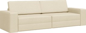 vidaXL Kanapéágy 200cm Krém szövet