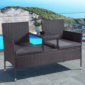 Juskys Rattan pad - Monaco fekete